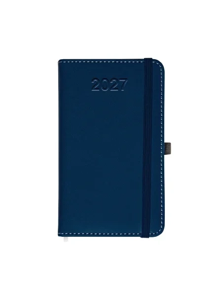 Agenda tascabile giornaliera con elastico personalizzata 9 x 15 cm