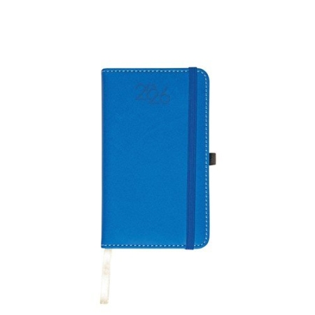 Agenda tascabile giornaliera con elastico personalizzata 9 x 15 cm