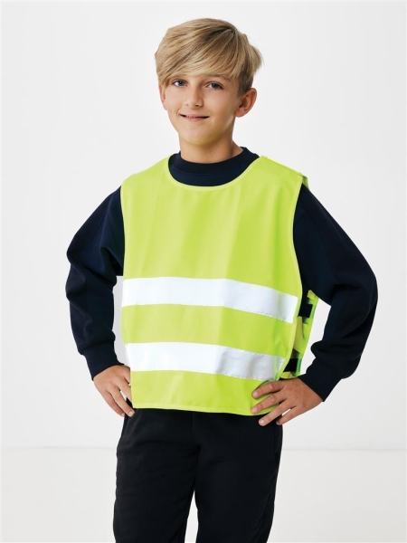 Gilet di sicurezza in PET riciclato GRS 7-12 anni