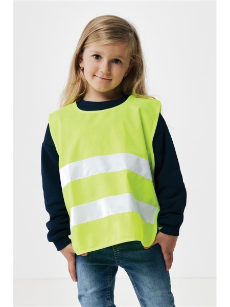 Gilet di sicurezza in PET riciclato GRS 3-6 anni