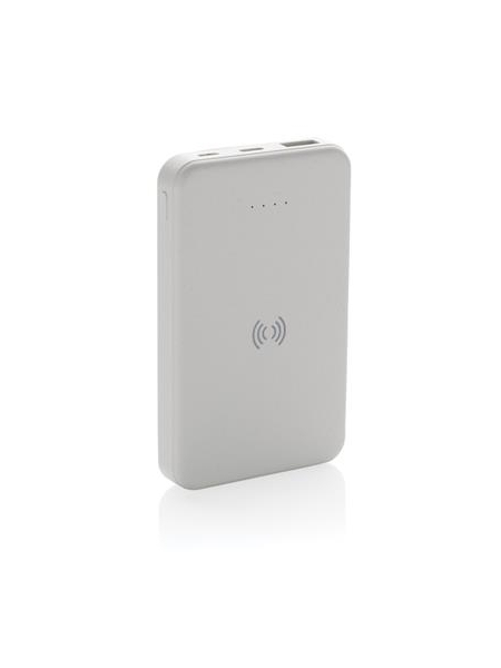 Power bank wireless in plastica riciclata personalizzato Recharge Recycled 5000 mAh