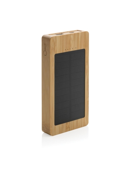 Power bank solare in bamboo personalizzato Supernova 10000 mAh