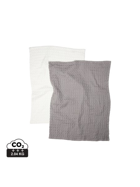 Strofinacci da cucina in cotone VINGA Cromer waffle - 2 pezzi
