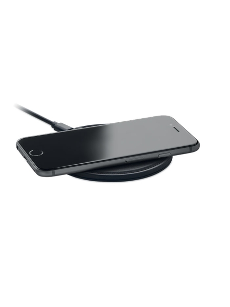 Caricabatteria wireless 15W in PU riciclato