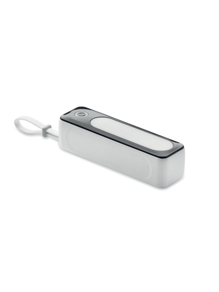 Power bank in plastica personalizzato PowLight 5000 mAh