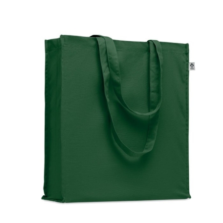 Shopper cotone organico con manici lunghi e soffietto Bente Colour