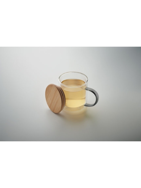 Tazza in vetro borosilicato doppio strato 300 ml