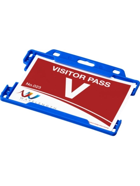 Porta badge in plastica riciclata personalizzato Vega