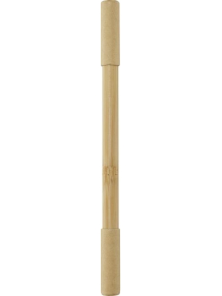 Coppia di penne in bamboo personalizzabili Samambu Black