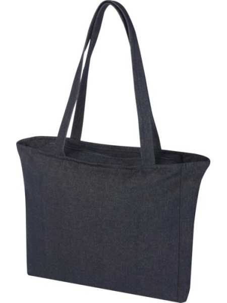 Shoppper bag con cerniera in materiale riciclato personalizzata Weekender 42 x 45 x 11 cm