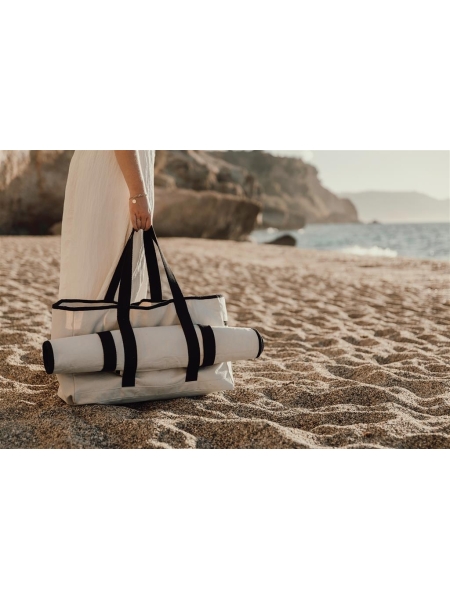 Borsa spiaggia VINGA Volonne in tela riciclata AWARE™