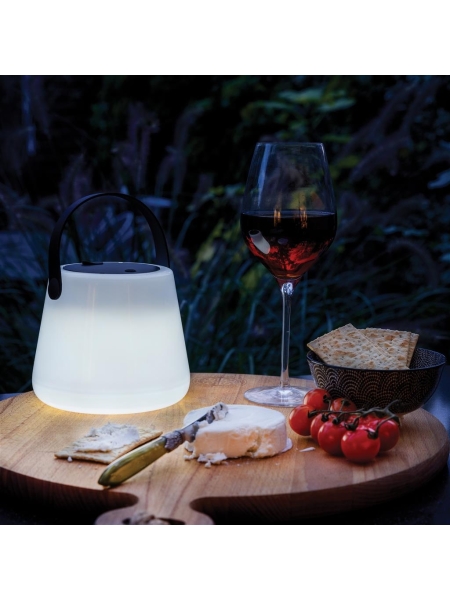 Luce USB ricaricabile SolarGlow in plastica riciclata RCS