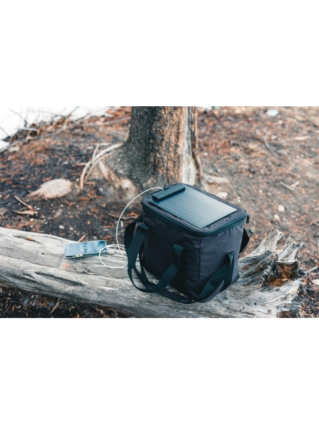 Borsa frigo deluxe Pedro AWARE™ RPET con pannello solare 5W