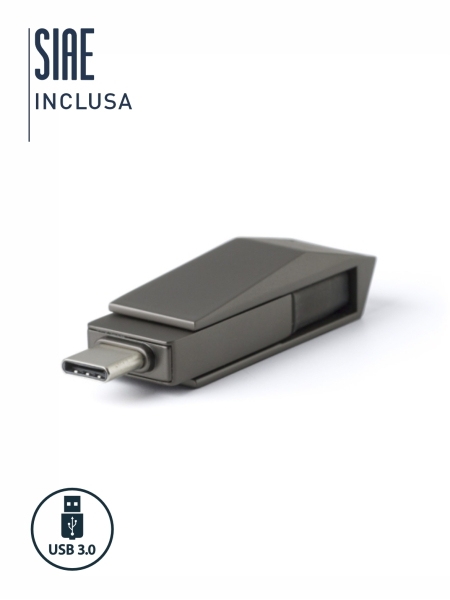 Chiavetta USB 3.0 64 gb in lega di zinco Dorian