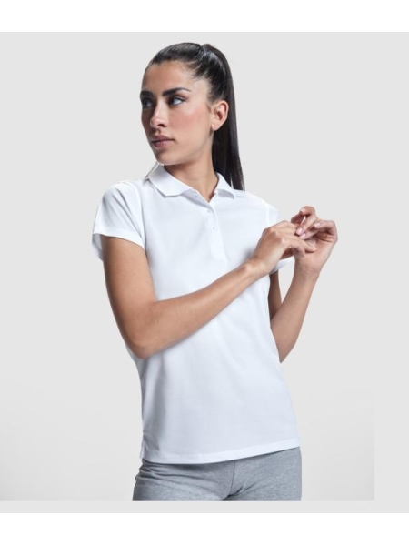 Polo da donna sportiva manica corta personalizzata Roly Monzha