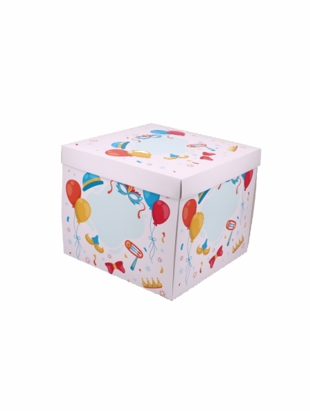 Scatole bianche automontanti 25x25x18 cm - Quadricromia intera superficie