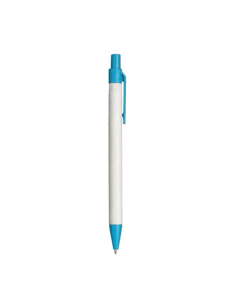 Penna in carta riciclata personalizzabile con refill blu Damaris