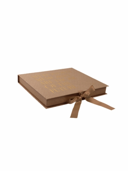 Scatola libro 27 x 24 x 3 cm stampa a caldo