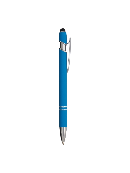 Penna con touch in alluminio gommato personalizzata Darlene