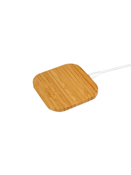 Base ricarica wireless in bamboo personalizzata Fletcher