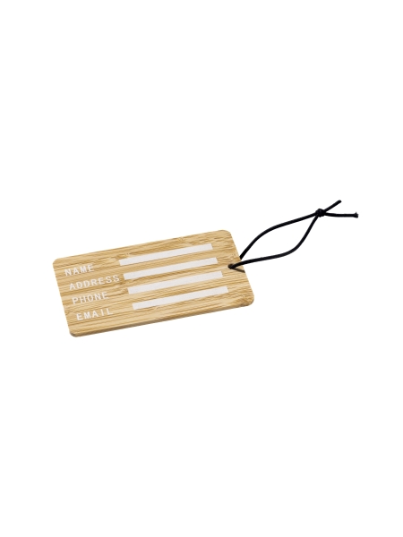 Etichetta valigie in bamboo personalizzato Deanna
