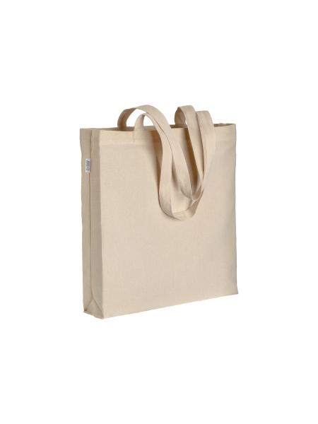 Shopper bag in cotone biologico personalizzata Denise 38 x 42 x 8 cm