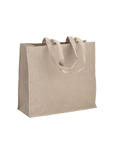 Shopper bag ecologica in cotone riciclato personalizzata Ebba 45 x 40 x 18 cm