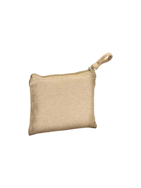 Pochette in cotone riciclato personalizzata Ebony