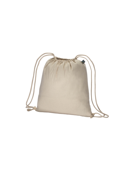 Zaino a sacca in cotone Fairtrade personalizzato Frazier 38 x 42