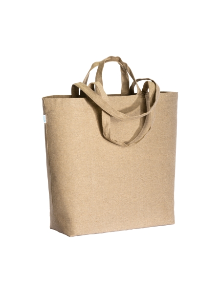 Shopper bag cotone riciclato personalizzata Eden 55 x 45 x15 cm