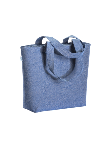 Shopper bag ecologica in cotone riciclato personalizzata Edith 50 x 37 x 17 cm