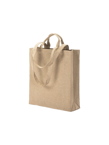 Shopper bag ecologica in cotone riciclato personalizzata Eglantine 36 x 40 x 12 cm