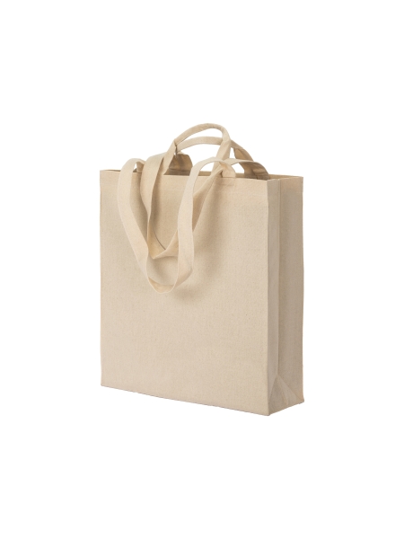 Shopper bag ecologica in cotone riciclato personalizzata Eileen 36 x 40 x 12