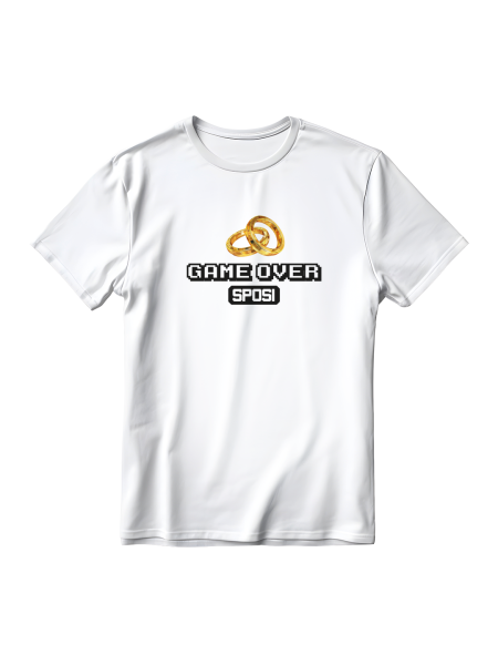 Magliette divertenti unisex personalizzate Game Over