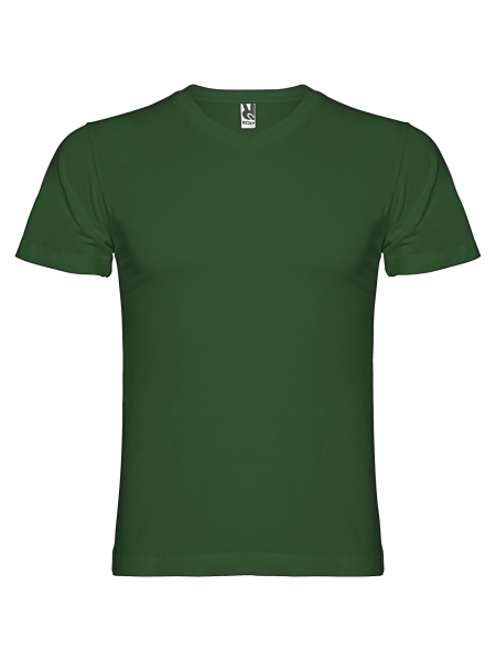 t-shirt-a-maniche-corte-con-scollo-a-v-da-uomo-samoyedo-verde-bottiglia.jpg