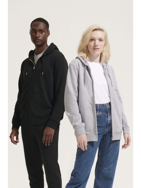 Felpa full zip unisex personalizzata Sol's Calipso