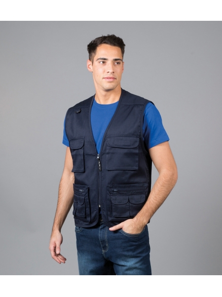 Gilet da lavoro personalizzato James Ross Collection Gilet