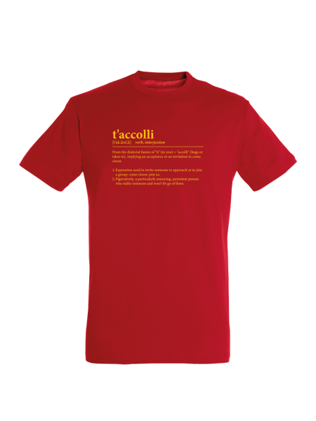 Maglietta unisex personalizzata con frase in romano t'accolli