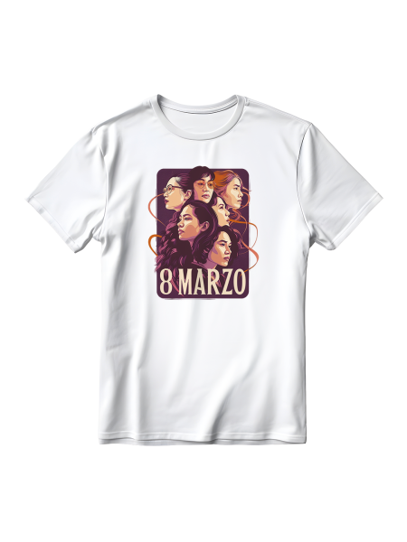 T shirt personalizzate in cotone - 8 marzo