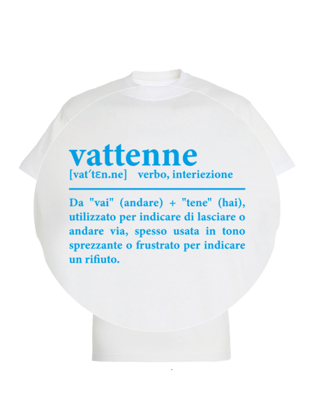 Maglietta unisex personalizzata con frase in napoletano vattenne