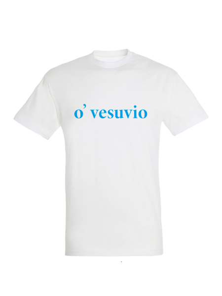 Maglietta unisex personalizzata con frase in napoletano o'vesuvio