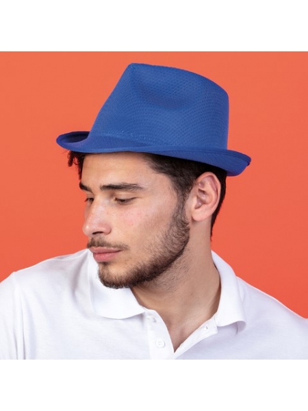 Cappello in poliestere con fascia tergisudore