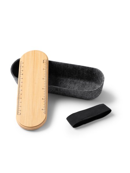 Astuccio portapenne e matite con righello personalizzato Roly Nibix