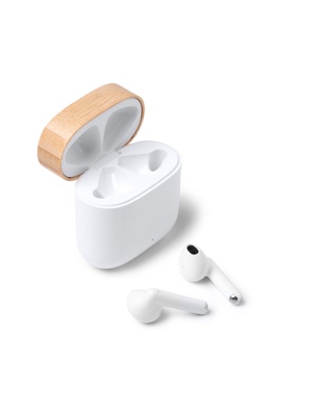 Cuffie wireless auricolari in materiale riciclato personalizzati Roly Sauro