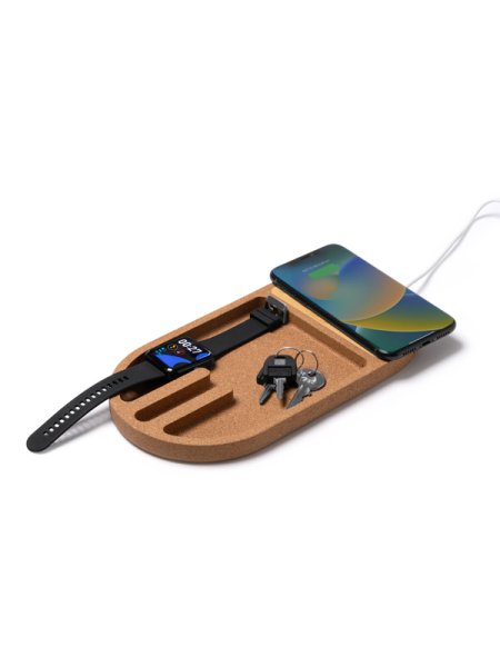 Carica cellulare wireless ed organizer da scrivania personalizzabile Roly Cosmic