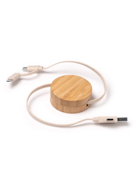 Cavo di ricarica tipo c e usb personalizzato Roly Garyk