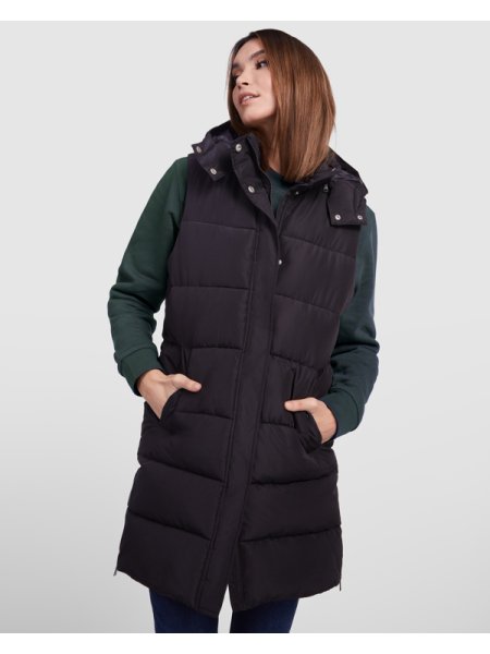 Gilet imbottito lungo da donna personalizzato Roly Reine