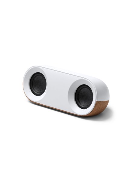 Cassa wireless portatile in plastica riciclata e bamboo personalizzato Roly Mambo 10W