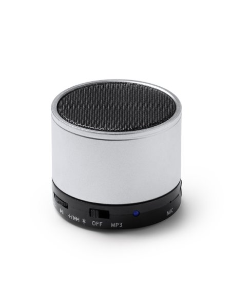 Altoparlanti bluetooth 3.0 wireless in alluminio riciclato personalizzati Roly Corus 3 W