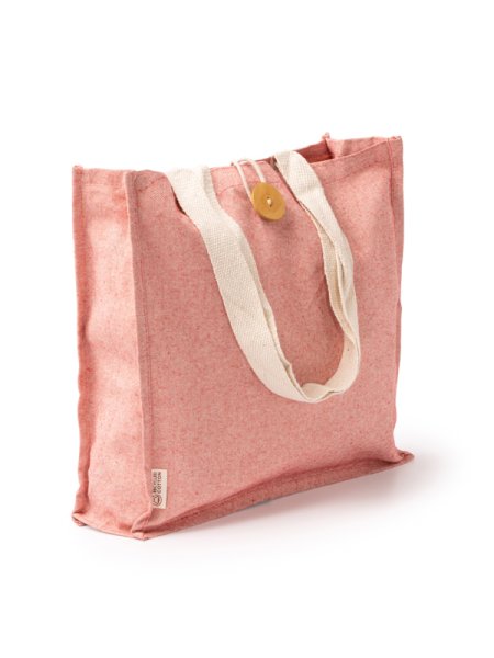 Shopper cotone riciclato ecologica personalizzata Roly Barmer 38 x 38 x 12 cm